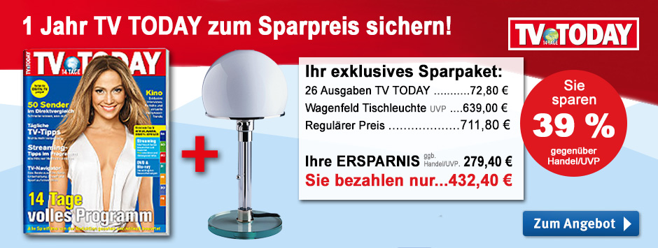 TV Today - Wagenfeld Tischleuchte